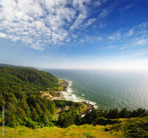 Oregon Coast view Near Newport