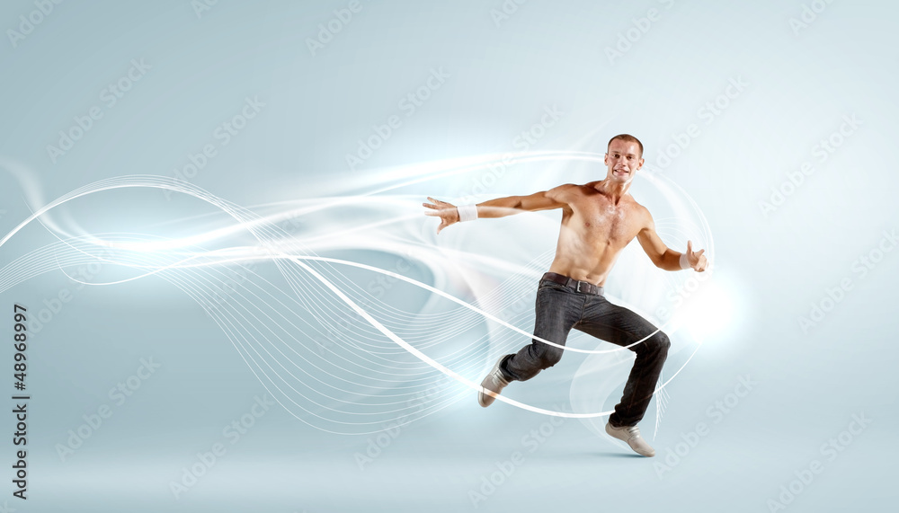 Obraz premium Modern style dancer posing
