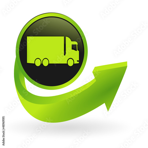 bouton poid lourd flêche verte