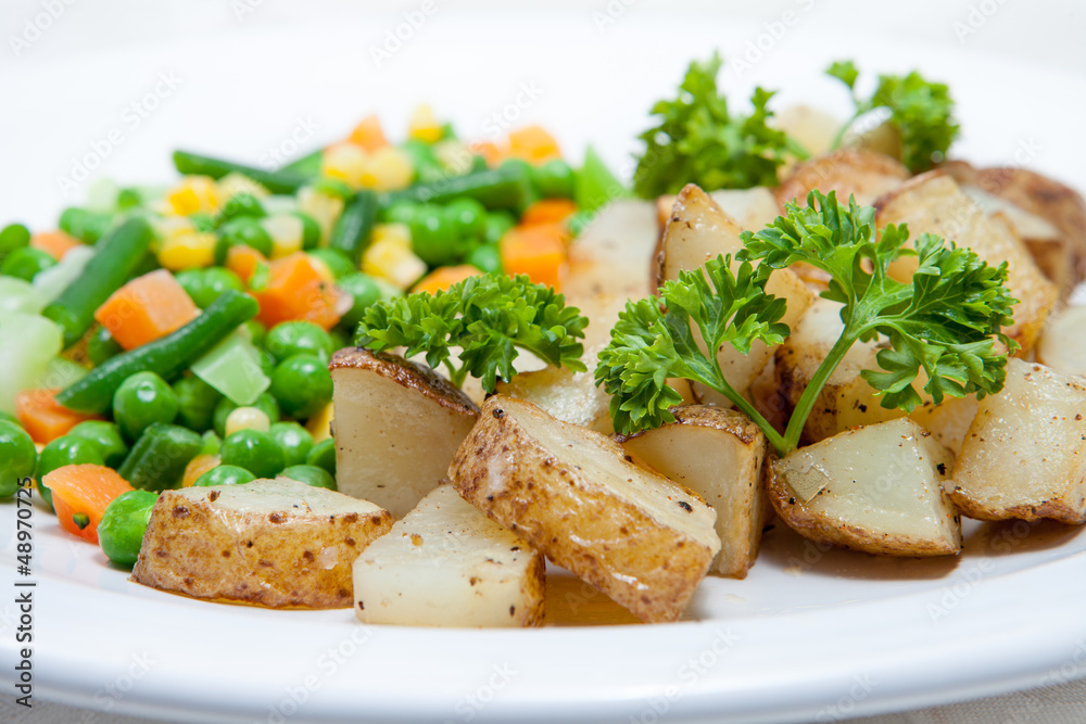 potato and vegetables