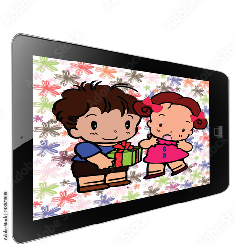 cartoon couple of frame