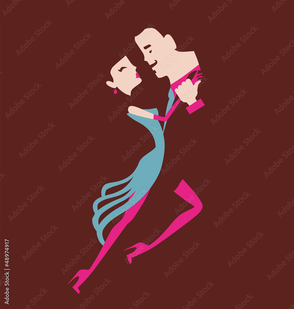 man and woman dancing pair vector illustration man and woman dancing pair vector illustration