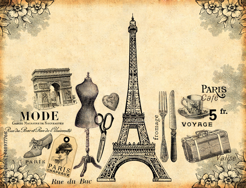Paris Background Stock Illustration | Adobe Stock