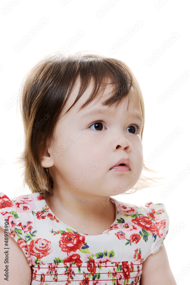 Intrigued girl Intrigued girl
