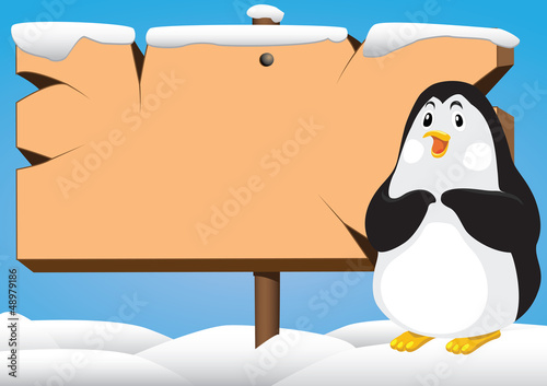 Foto penguin and cartel