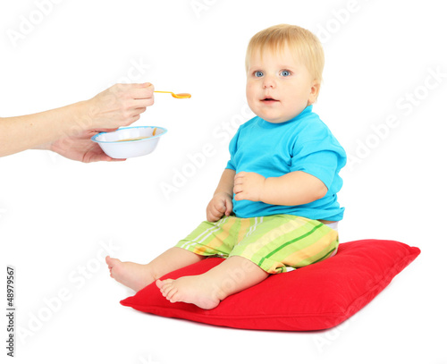 Little boy sitting
