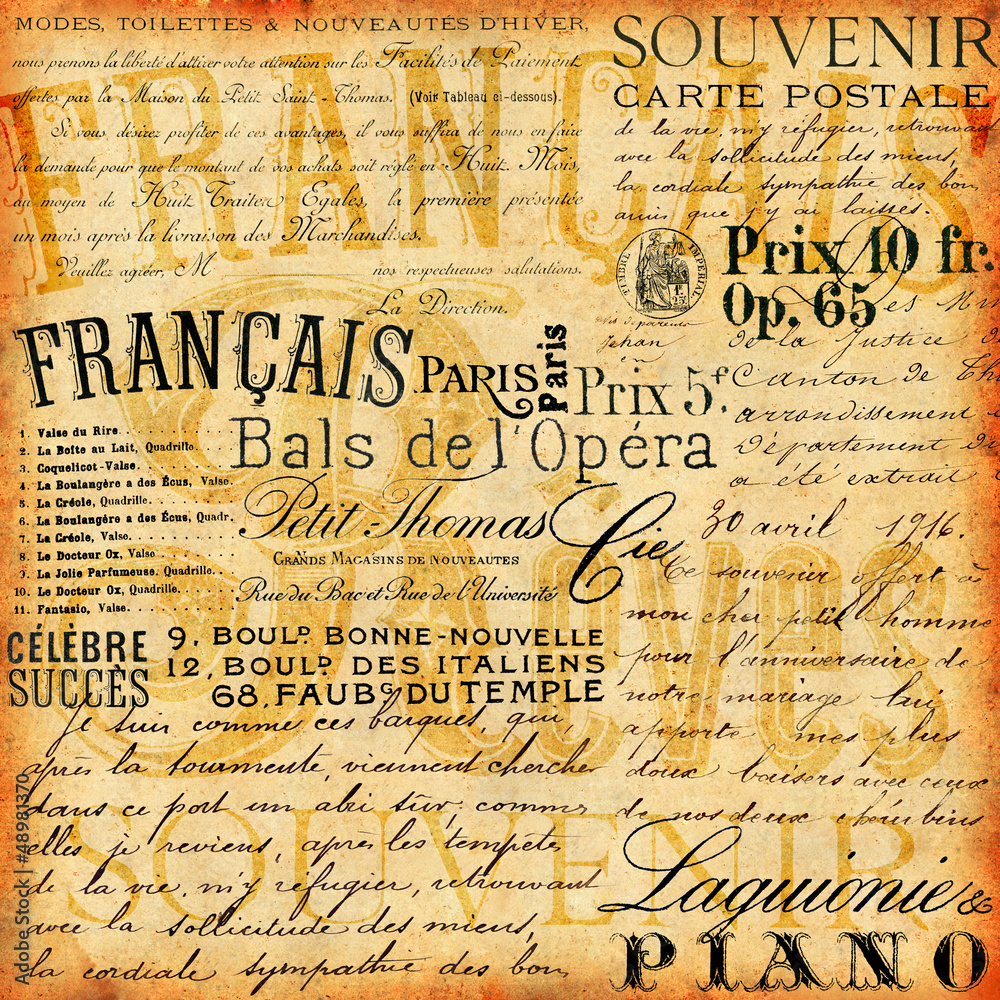 French Vintage background