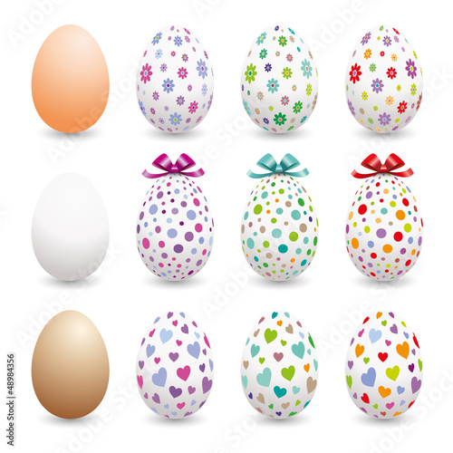 Œufs de Pâques motifs variés-1
