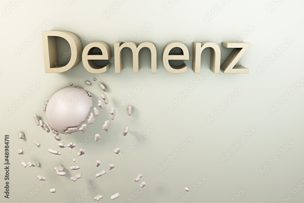 Demenz - 3D konzept Render Stock Photo | Adobe Stock