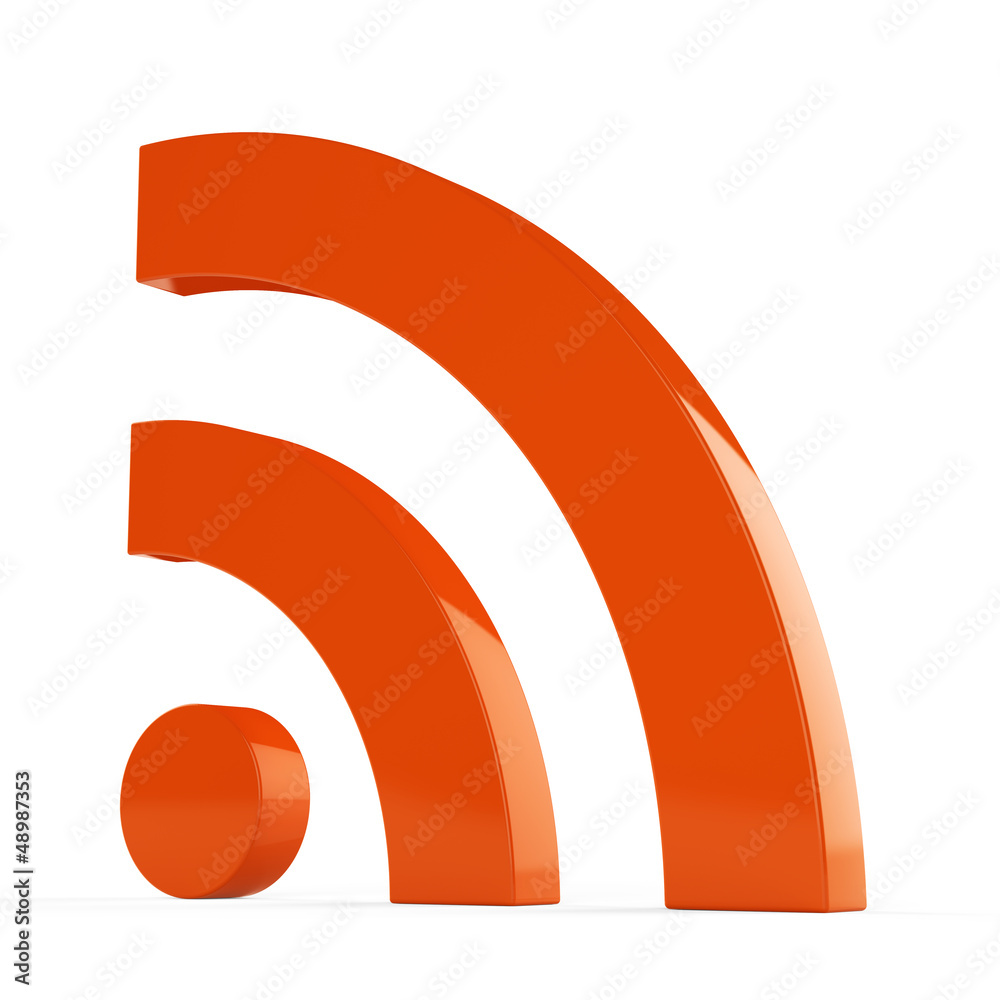 3d RSS symbol 3d RSS symbol