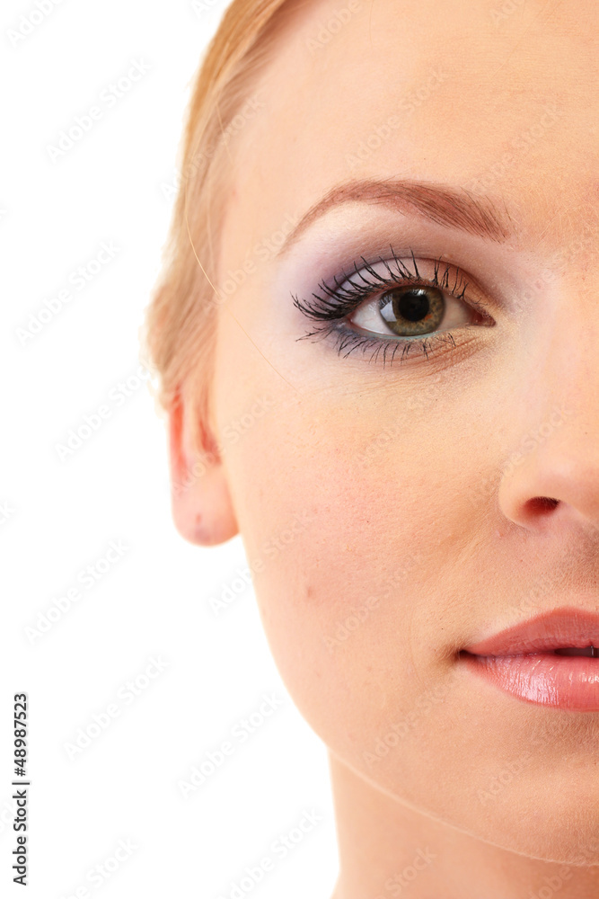 beautiful young woman with bright winter make-up beautiful young woman with bright winter make-up