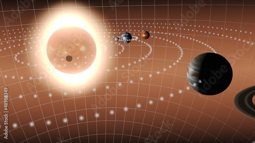 Animation of the solar system photo