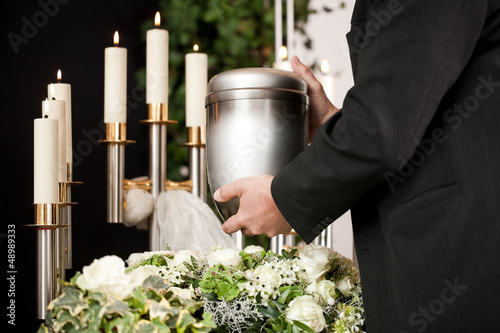 Grief - urn Funeral and cemetery photo