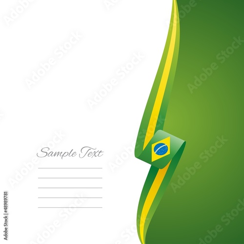 Brazilian right side brochure cover vector