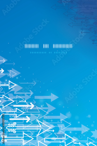 Glowing arrows business vertical template background
