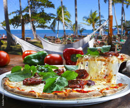 Fototapeta Naklejka Na Ścianę i Meble -  Pizza