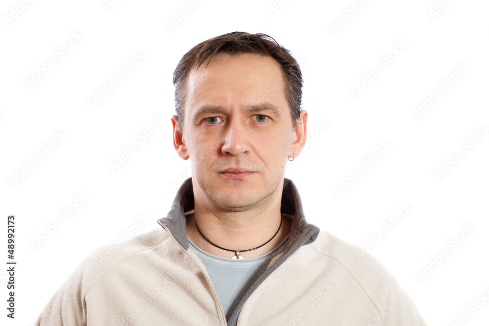 Portrait of a serious man Portrait of a serious man