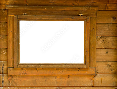 wooden window blank cutout