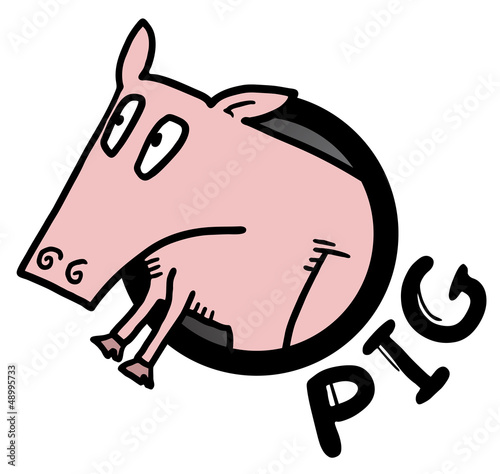 Funny pig