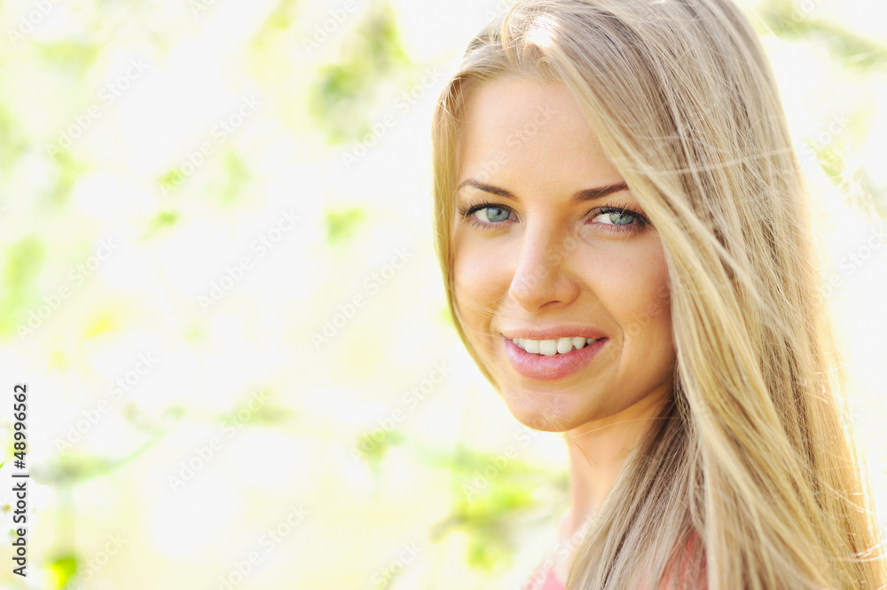 Beautiful woman face - closeup Beautiful woman face - closeup