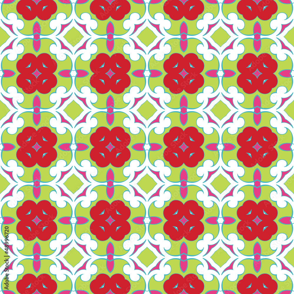 Seamless pattern with abstract flowers Seamless pattern with abstract flowers