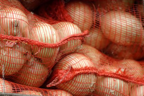 Fotografia Onions in sacks
