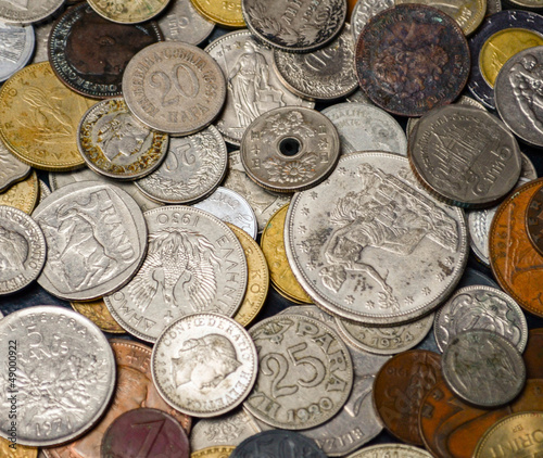 Old coins background