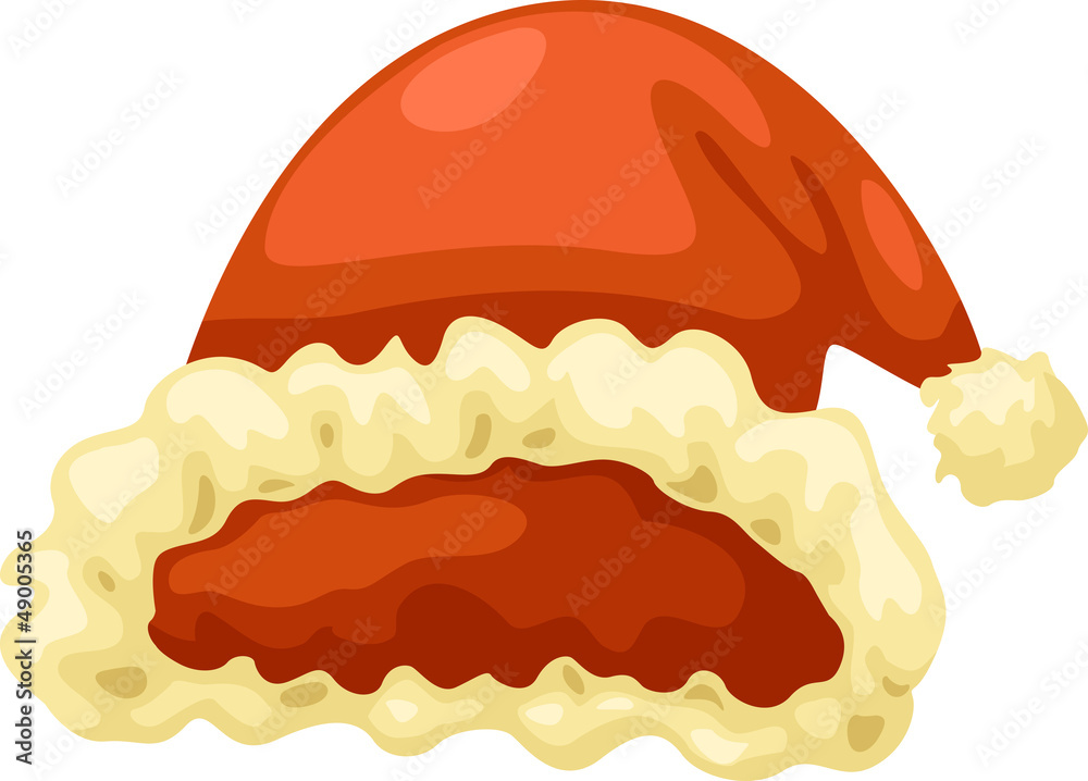 santa hat .Vector illustration on white background santa hat .Vector illustration on white background