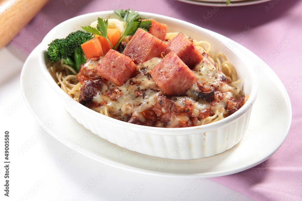 スパムチーズパスタ スパムチーズパスタ