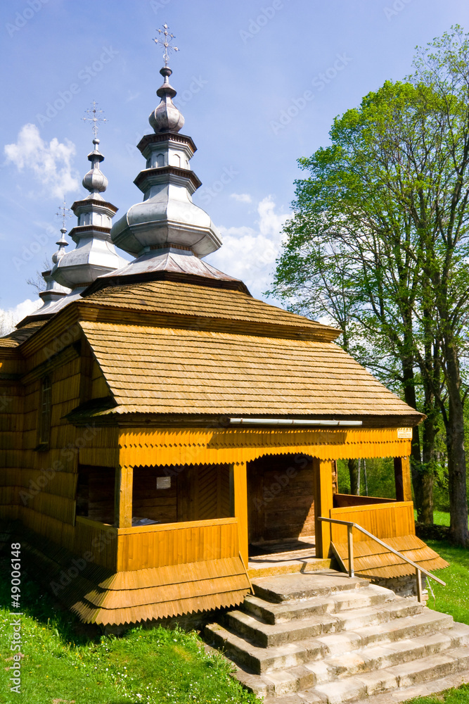 An old Orthodox church in Rzepedz, Poland.