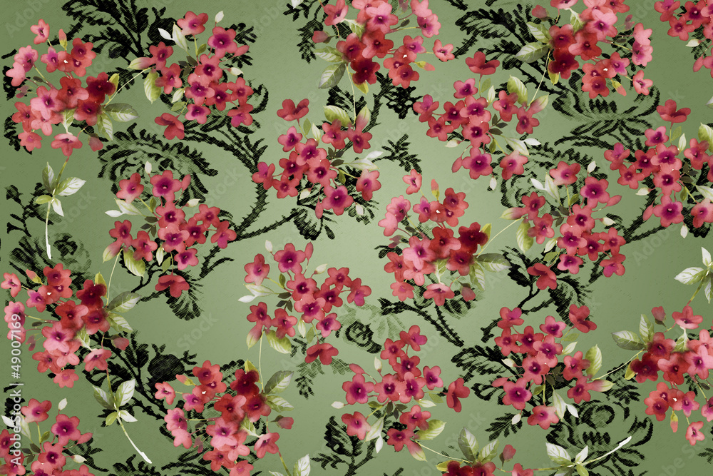 floral design background, vintage and ancient