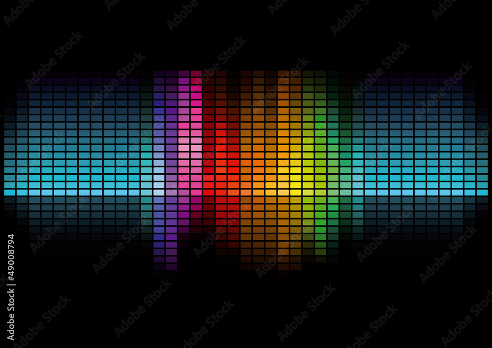 Graphic Equalizer Display Stock Vector Adobe Stock