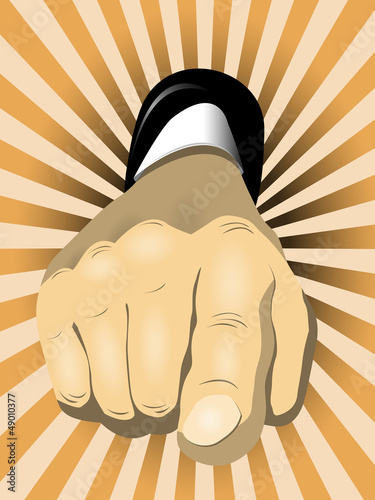 pointing finger