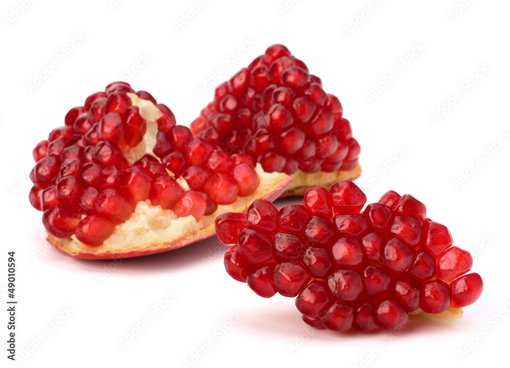 Ripe pomegranate piece Ripe pomegranate piece