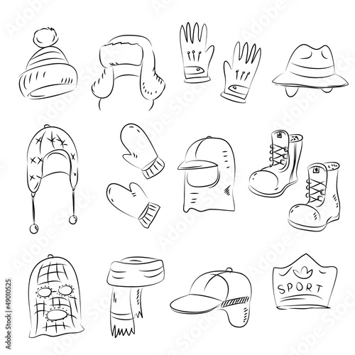 Set of winter Hats