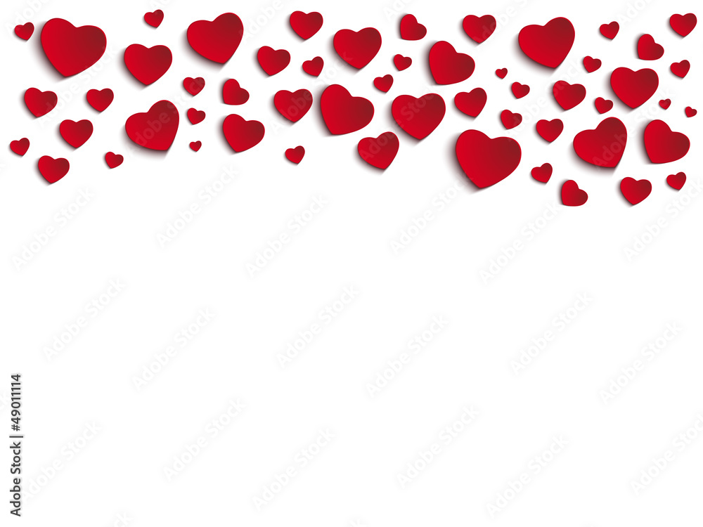 Valentine Day Heart on White Background