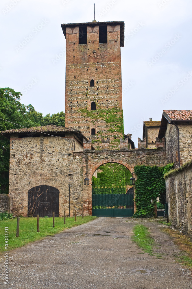 Castle of Vigolzone. Emilia-Romagna. Italy.