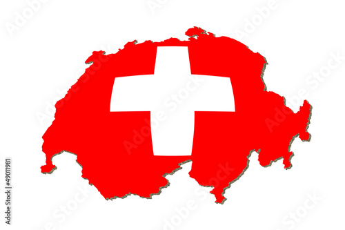 Schweiz aufgeblasen