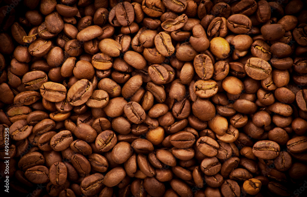 Obraz premium Coffee beans background