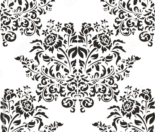Damask seamless backgrounds