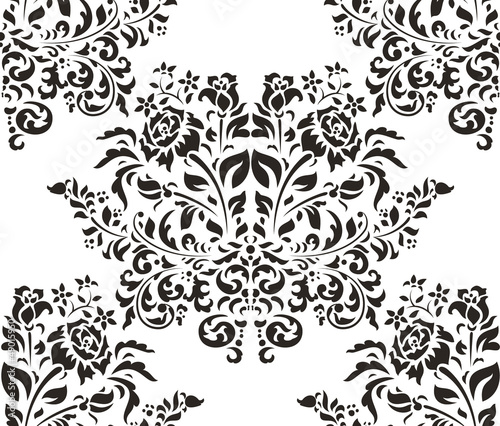 Damask seamless backgrounds