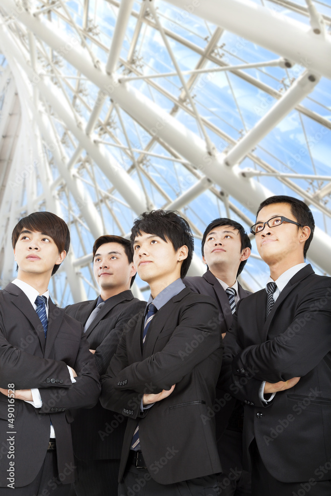 young business team standing in the modern office