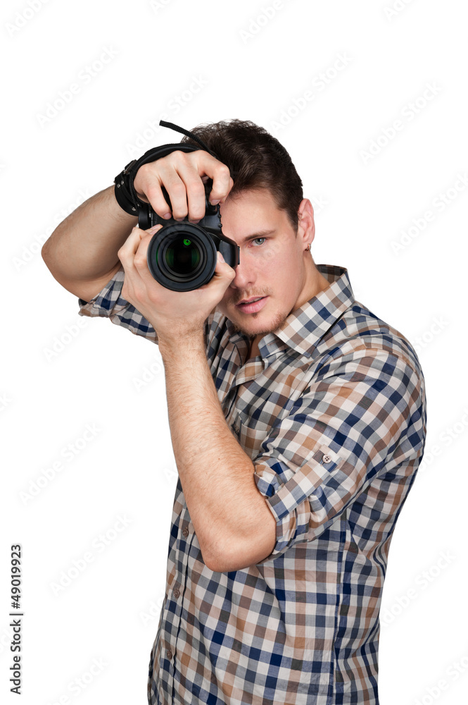 Photographer with a camera Photographer with a camera