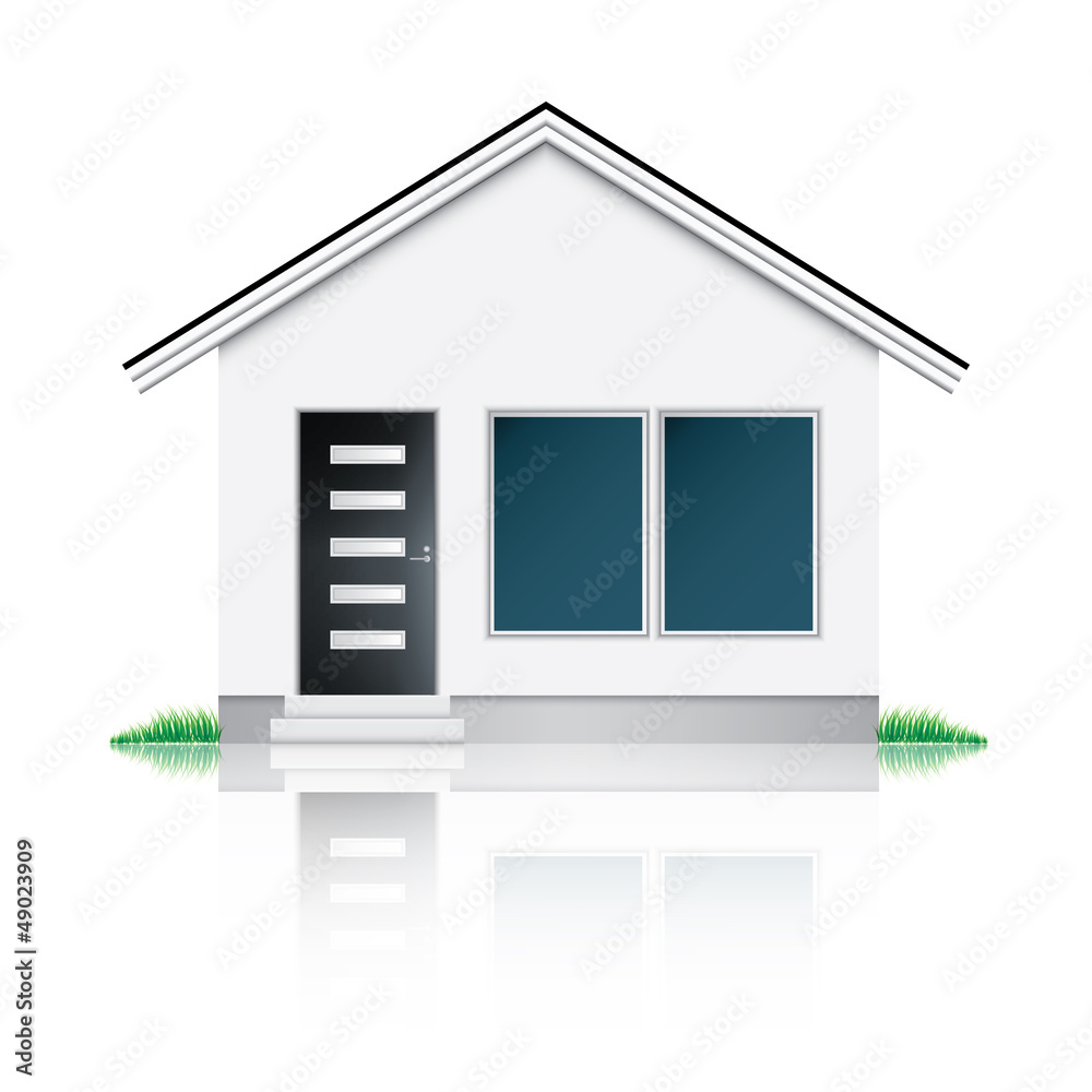 Moder house icon vector EPS10 Moder house icon vector EPS10