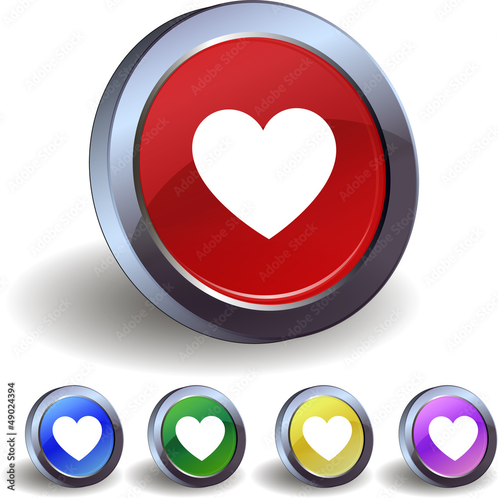Heart buttons icon