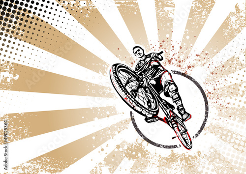 biker retro poster background