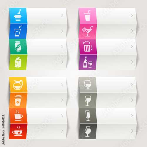 Rainbow - Drink and Alcohol icons / Navigation template