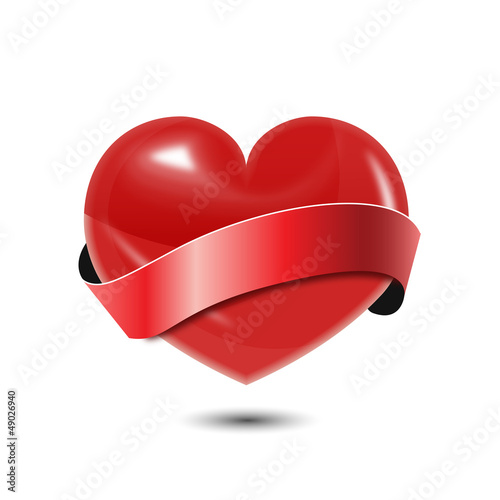 Heart with Ribbon