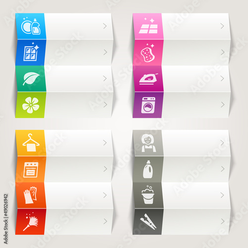 Rainbow - Cleaning and Household icons / Navigation template