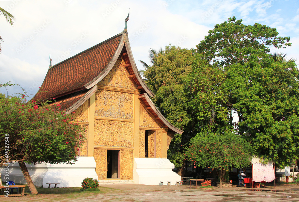 The famous temple in Luang Prabang